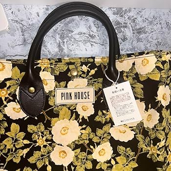 【美品】ピンクハウス　2点セット　トートバッグ　ポーチ付き　花柄　大容量 新品未使用 ピンクハウス いちご さくらんぼ トートバッグ 巾着